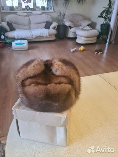 Шапка ушанка мужская Соболь