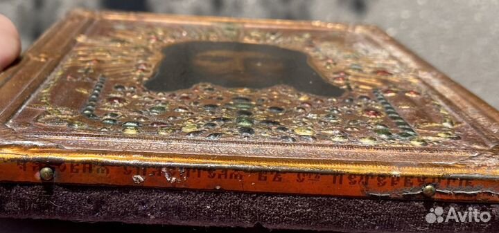 Икона Спас Нерукотворный Питерский Накатка