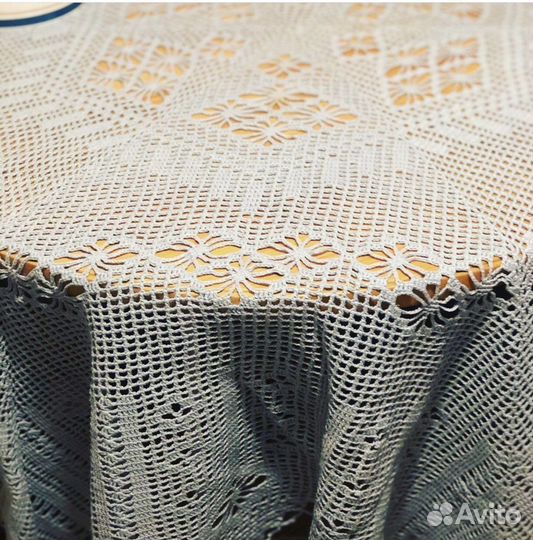 Скатерть вязаная, винтаж