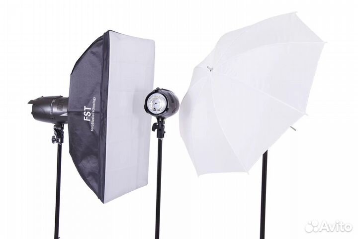 Импульсный свет FST e-180 softbox & umbrella kit