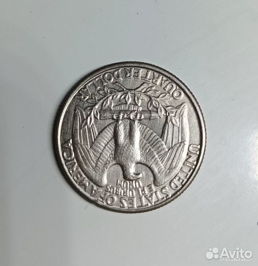 Liberty quarter dollar 1993 перевертыш