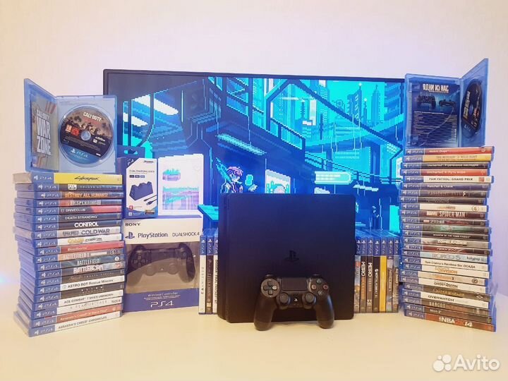 Sony playstation 4 slim +130 игр