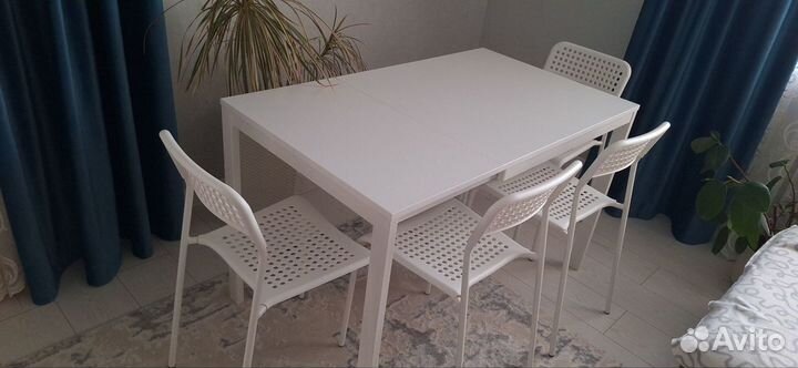 Кухонный стол и стулья комплект IKEA