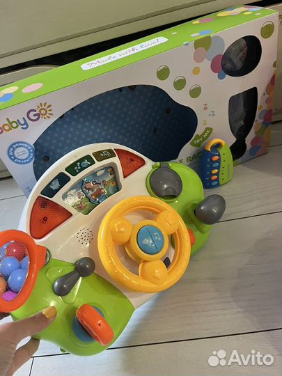 Развивающие игрушки, руль, неваляшка, шарики