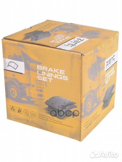 Накладки торм. 2-рем 19094 19.5-12.7 420x200(С