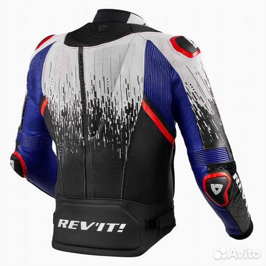 Rev'it Quantum 2 Pro Air Jacket White-blue