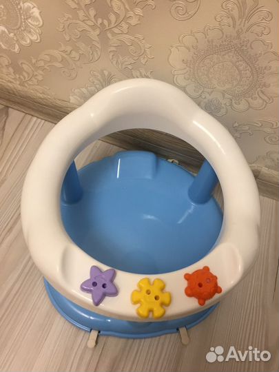 Стульчик для купания,горка+круг