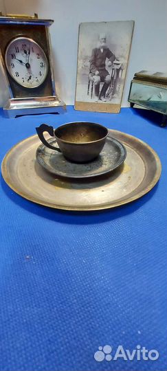 Кофейное трио чашечка И блюдце тарелочка