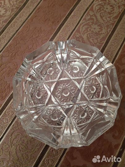 Хрустальная пепельница времён СССР