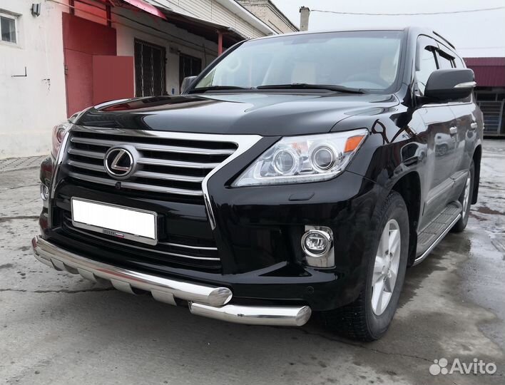 Защита бампера переднего Lexus LX 570 2013-2015