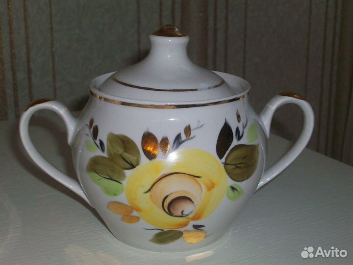 Чайный сервиз ручная роспись Полонне СССР