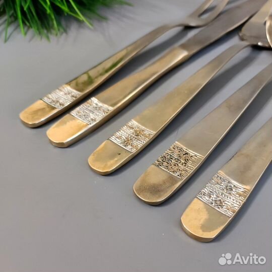 Сервировочный набор для подачи блюд. Латунь. Тайла