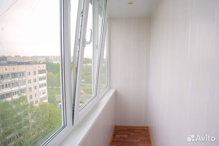 Отделка лоджии 3 метра под ключ с утеплением