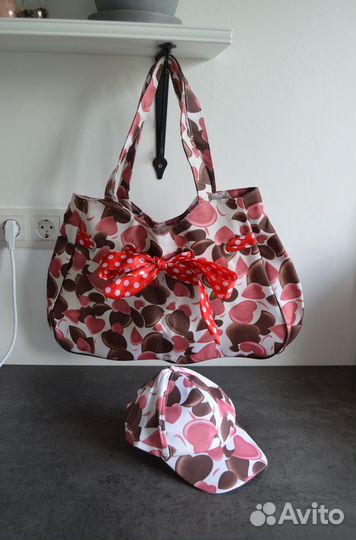 Новая пляжная сумка и кепка комплект