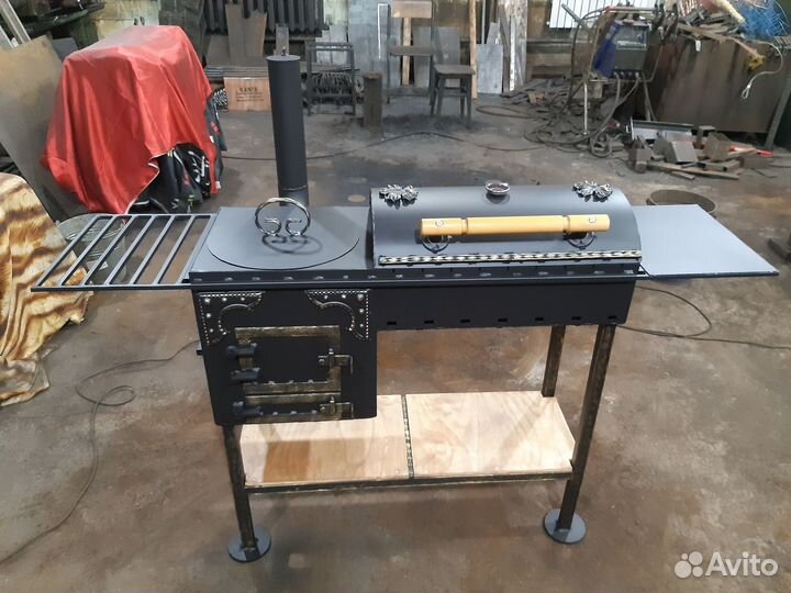 Гриль мангал барбекю коптильня под казан