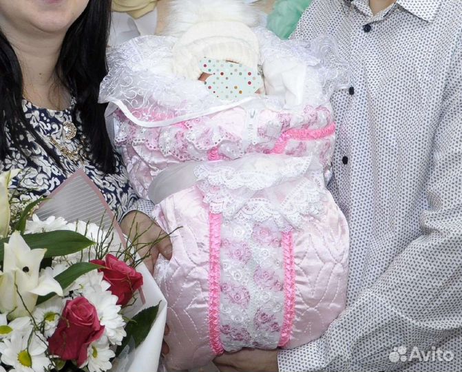 Конверт на выписку для девочки