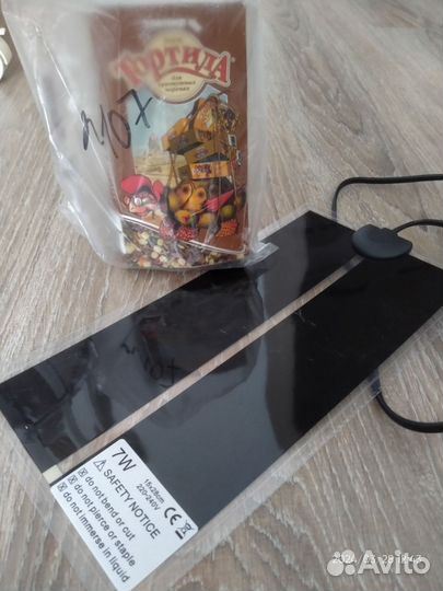 Термоковрик и корм для черепах