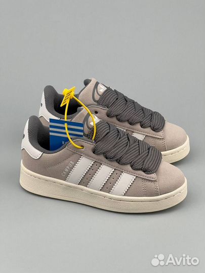 Adidas campus 00s детский светло-серые разм. 35