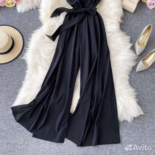 Комбинезон бюстье с разрезами