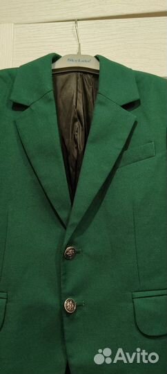 Зелёный школьный пиджак 122