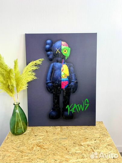 Картина на холсте Кавс kaws