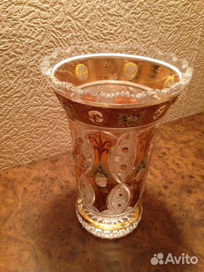 Ваза хрустальная