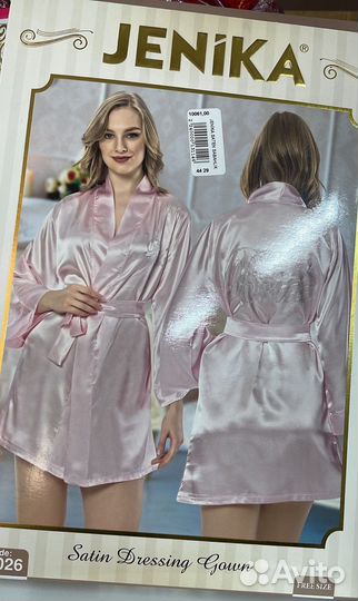 Халат женский шелковый