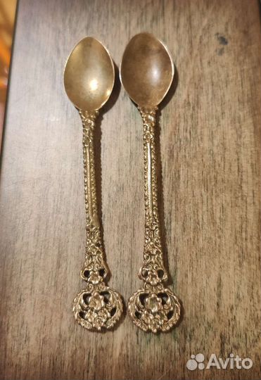 Мельхиоровые ложки СССР ручная работа
