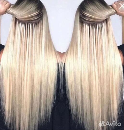 Наращивание волос горячее,ленты.Снятие