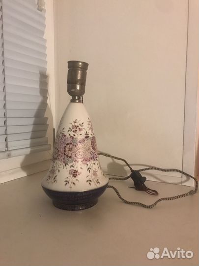 Лампа настольная СССР лфз Винтаж 1960