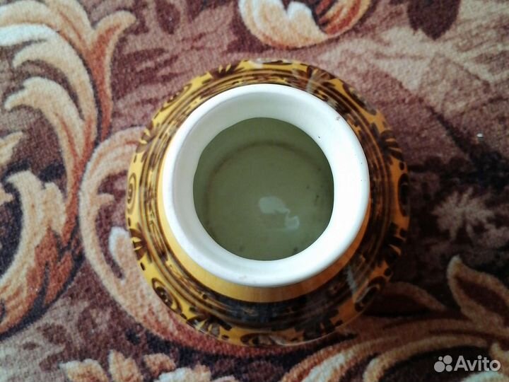 Ваза керамика зик, 18х17см., СССР, б/у