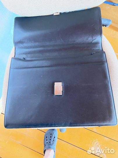 Мужской кожаный портфель бу ferre