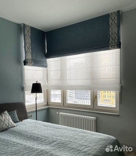 Римская штора на заказ на створку окна