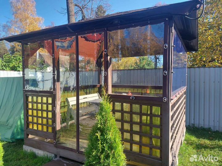 Мягкие окна для теплиц, террас, беседок