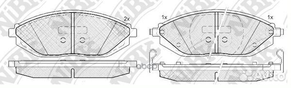 Колодки тормозные дисковые chevrolet spark 1.0