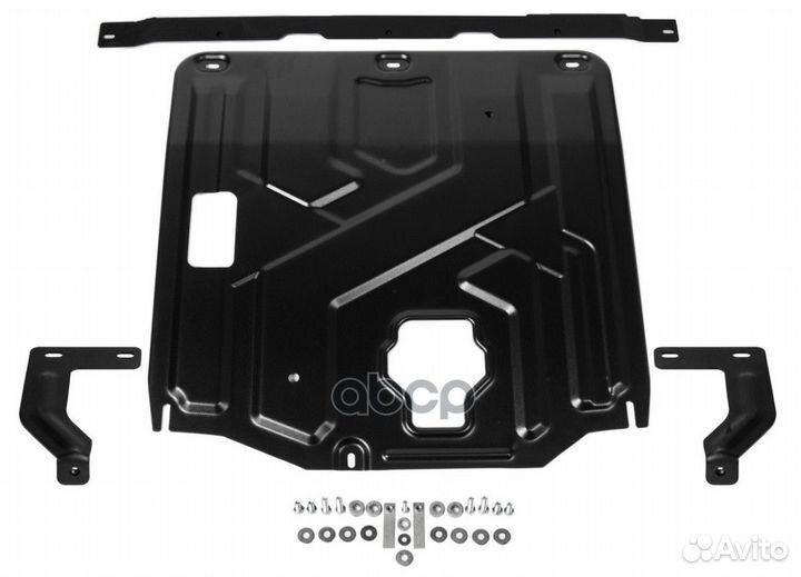 AM.2382.2 защита картера и кппсталь 1.5мм,с кр