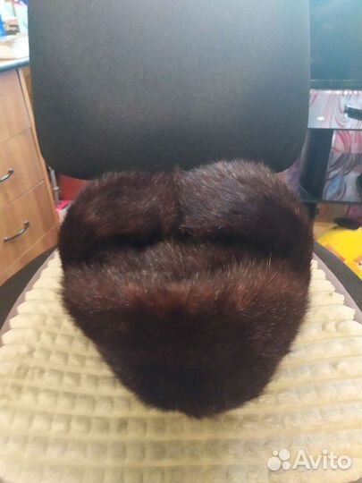 Норковая шапка мужская