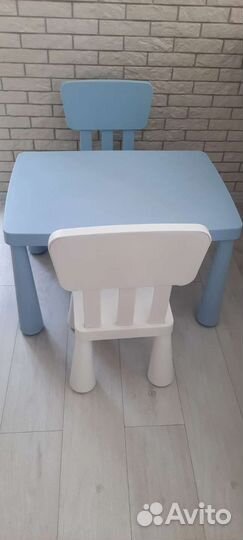 Детский стол и стул IKEA