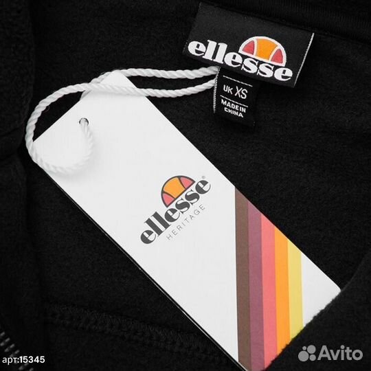 Анорак ellesse черн С карманом на рукаве утепл 46(S)