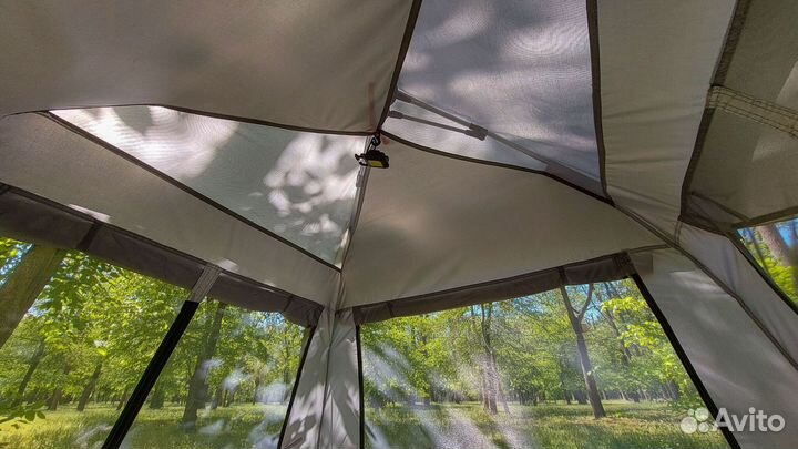 Палатка автоматическая 4 мест +подарок фонарик