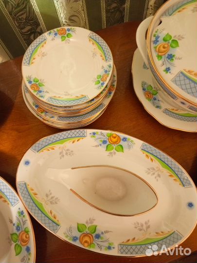 Набор столовой посуды СССР Дулево