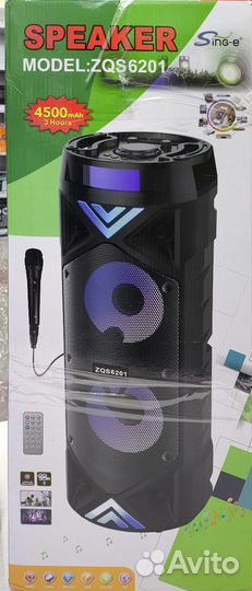 Блютуз колонка с радио и микрофоном / Скидка т04