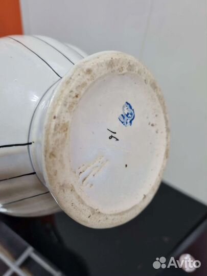 Антикварный кувшин, Сирень. Керамика