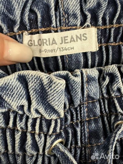 Джинсы на резинке gloria jeans для девочки 134