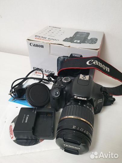 Фотоаппарат canon 600d и объектив Tamron 18-200