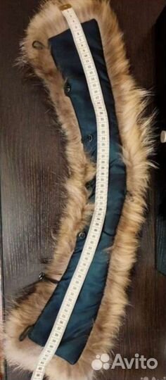 Меховой воротник песец и енот