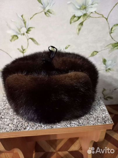 Норковая шапка мужская ушанка