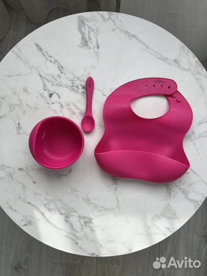 Силиконовая детская посуда