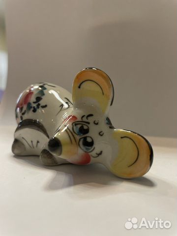 Статуэтка Цветная «Мышь»