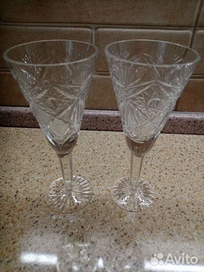 Фужеры хрустальные СССР